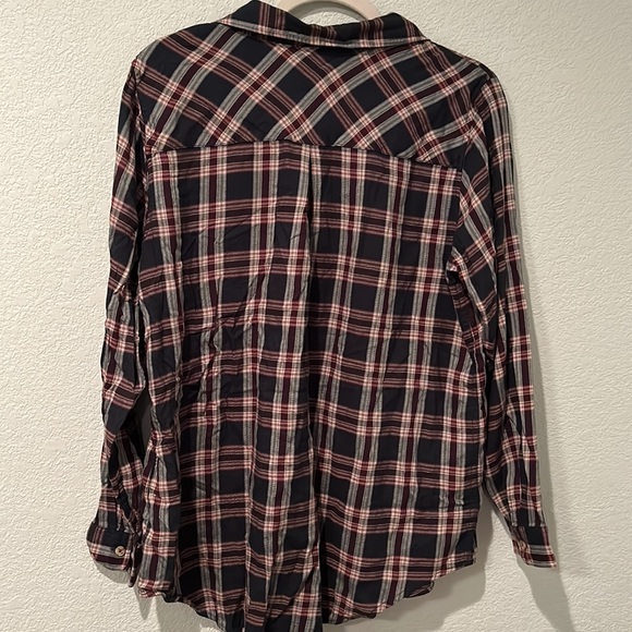 Christopher & Banks Flannel button-up, long-sleeve top *New Condition - Picture 3 of 7